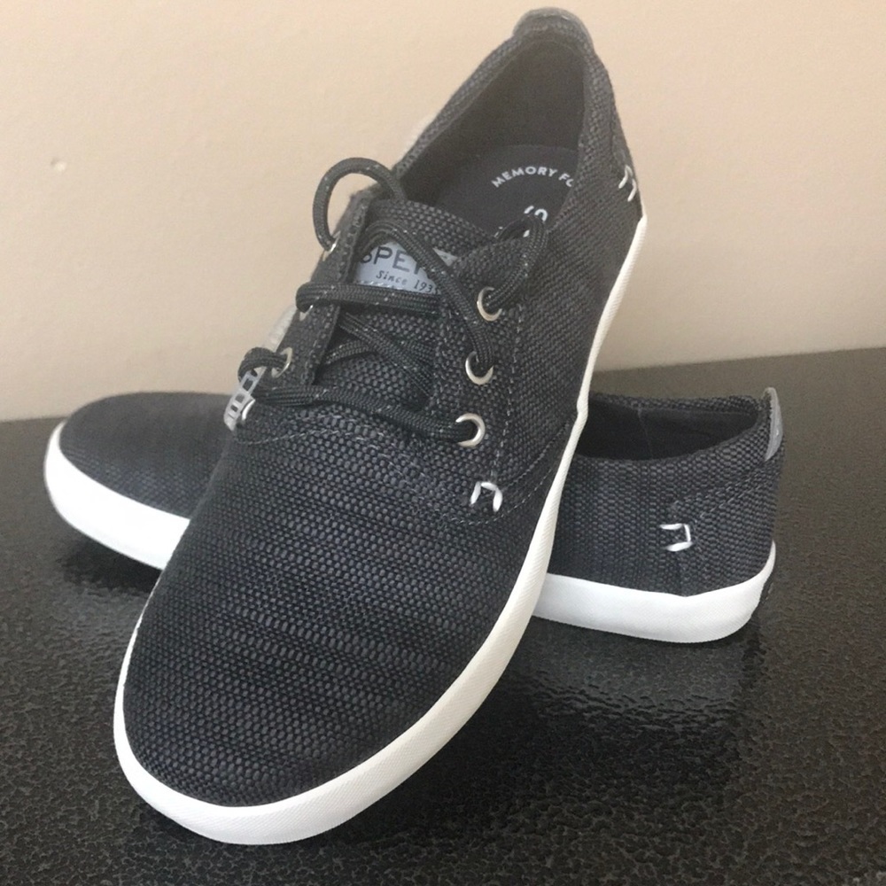 Sperry Bodie gunmetal boys dress shoes s…